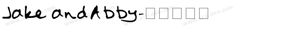 Jake and Abby字体转换